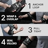DMoose Fitness Elbow Wraps 40 Elbow Brace Pair for Lifting Bandage view 8