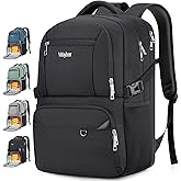 Velaybor Insulated Lunch Backpack Fit 17" Laptop with Cooler Compartment | 2 In 1 Work Backpack with Lunch Box, Lunch Compartment, Water-Resistant, Lightweight, College Couputer Bag, Men &amp; Women