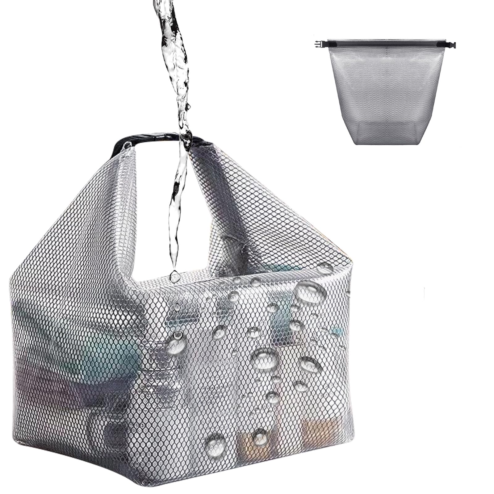 Photo 1 of ***NO DRAWSTRING***
Suyue Y Drawstring Mesh Beach Bag Clear Tote Bags Transparent Bag with Zipper for Swimming,Beach Trips Outdoor Travel Fitness Toiletry Storage Pouch