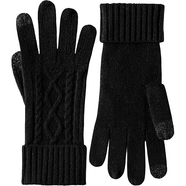VIKIDEER Touchscreen 100% Pure Cashmere Gloves Women Ladies Soft
