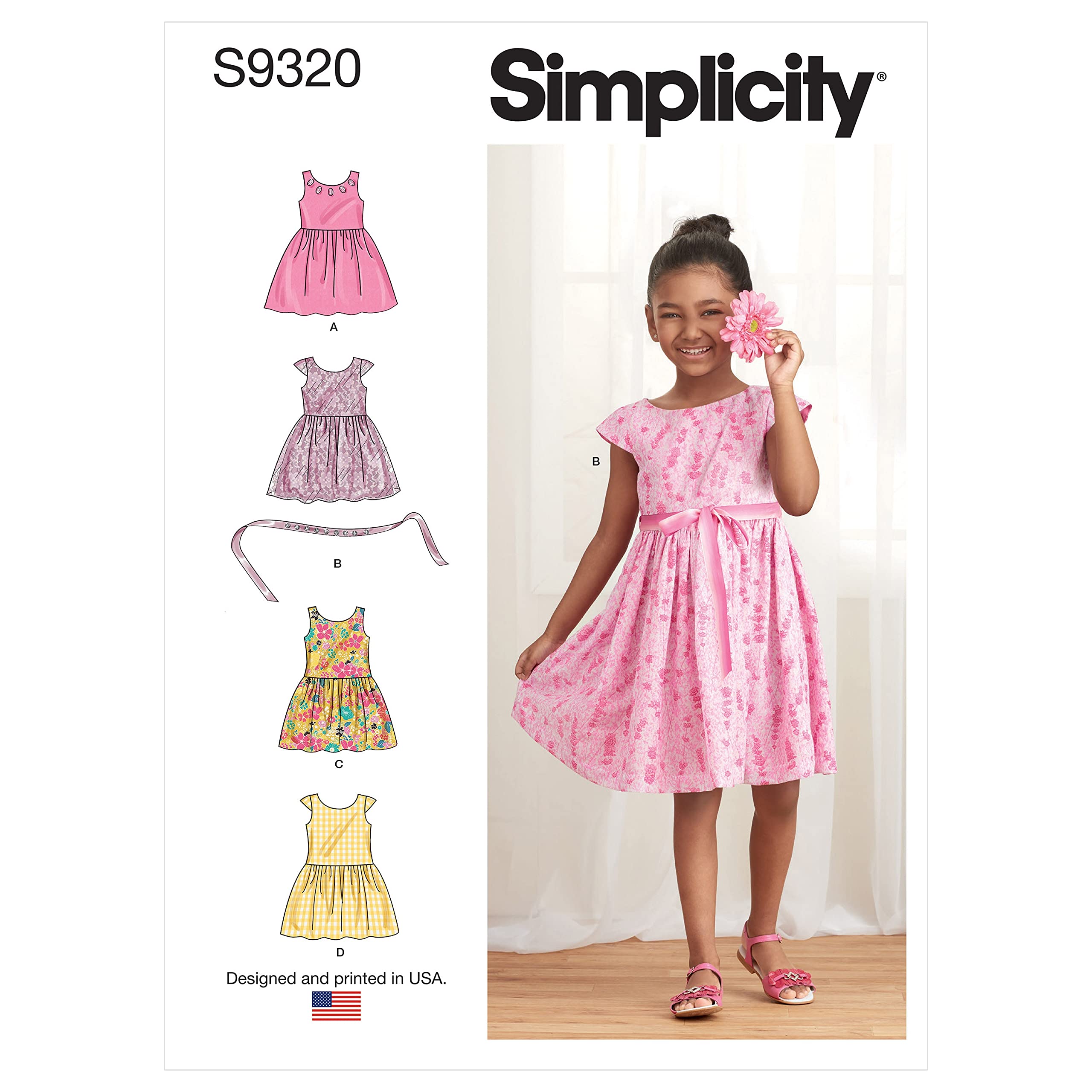 SIMPLICITY SS9320CL Child Dress, CL (6-7-8)