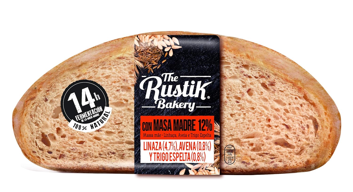 The Rustik Bakery - Hogaza masa madre, cereales y semillas, 450 g ...