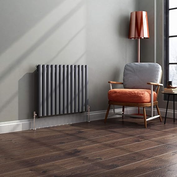 Designer Radiators Horizontal Anthracite Grey 550mm x 1180mm Single