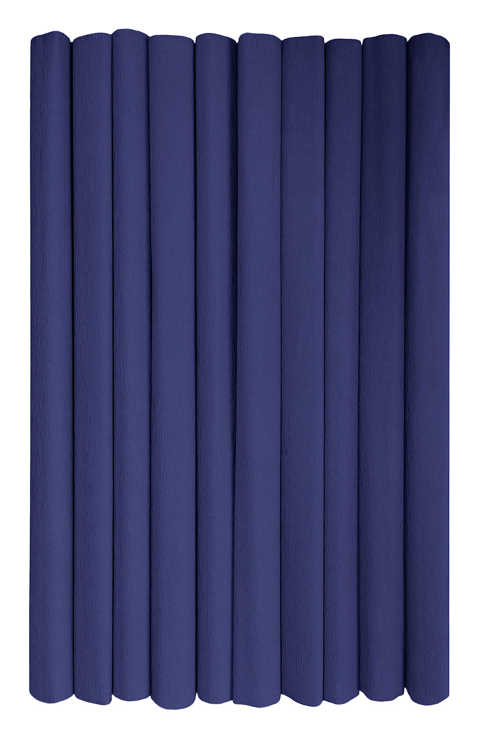Interdruk - Crepe Paper Rolls for Kids, DIY and Decorations - Pack of 10 Reels (50cm x 200cm, 28g/m2) - 16 Navy Blue