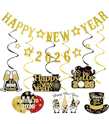Guirlande Happy New Year de 150cm