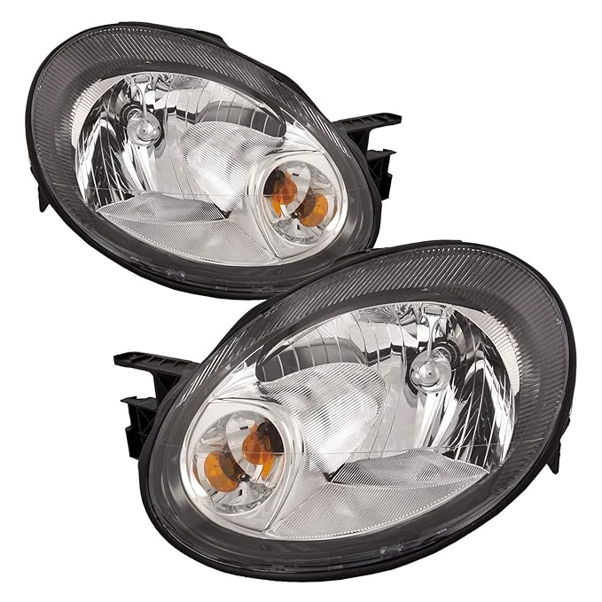 HEADLIGHTSDEPOT Compatible with Dodge Neon Headlights OE Style Replacement Headlamps