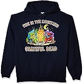 Liquid Blue Men's Plus-Size Grateful Dead Fire in The Mountain Dancing Bears Pullover Hooded Sweatshirt