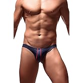 Newsywell Men's Ice Silk Bikini Briefs Low Rise Soft Breathable Underwear
