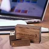 RXFSP Personalised Engraved Walnut USB Flash Drive 2GB - Wedding Gift view 7