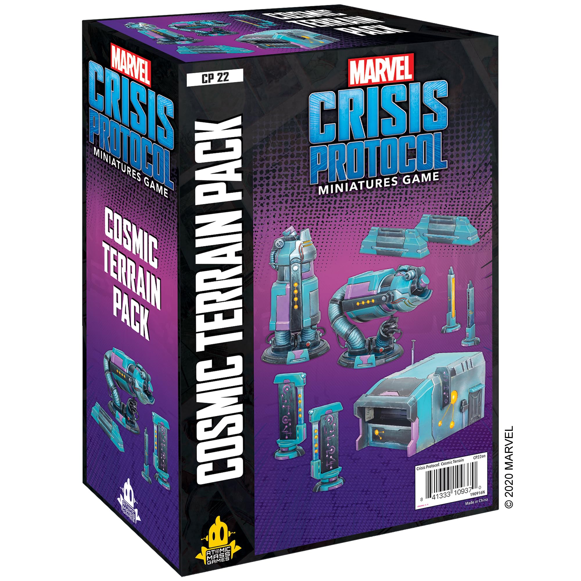 Atomic Mass Games | Marvel Crisis Protocol: Terrain Expansion: Cosmic Terrain Pack | Miniatures Game | Ages 10+ | 2+ Players | 45 Minutes Playing Time
