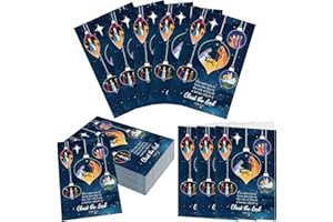 Fullhawl 100 Pcs Christmas Church Bulletins Bulk 8.5" x 11" Paper Christmas Jesus Worship Bulletins Christian Jesus Bible School Study Supplies for Xmas Holiday Worship