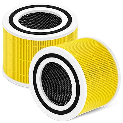 Core 300 Pet Care Replacement Filter for LEVOIT Core 300S and Core 300-P Air Purifier, 3-in-1 H13 True HEPA Filter Replacement, Compared to Part # Core 300-RF-PA,Pack of 2