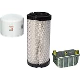 Kit Filters Fleetguard (LF3706, AF25550, FF236) For Cummins Onan Quiet Diesel, Replaces (1220893, 1403071, 1492513)