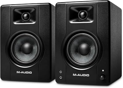 M-Audio BX4 Pair 4.5-Inch Studio Monitors 120W for PC Production & Recording