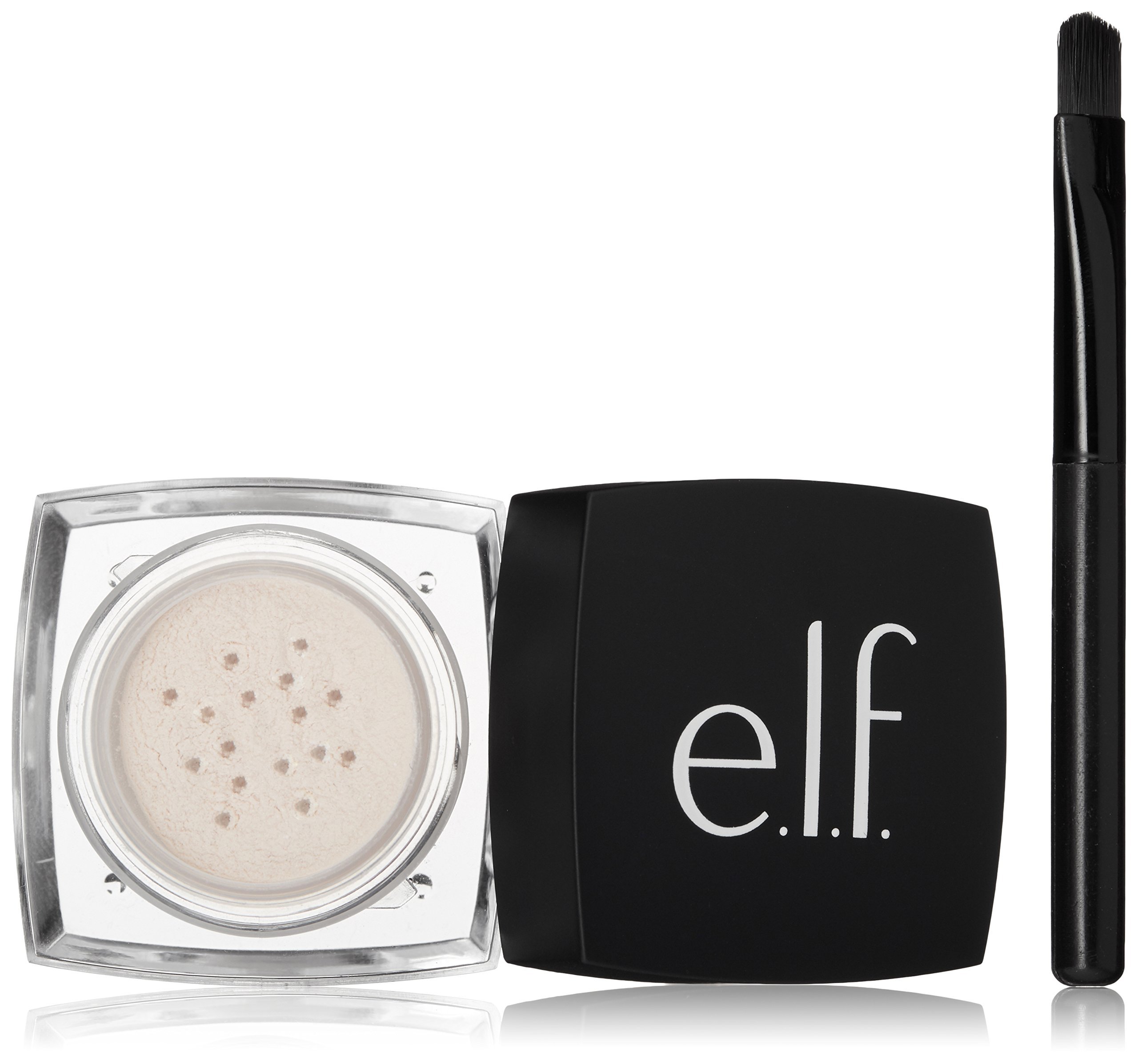 e.l.f. High Definition Undereye Concealer Setting Loose Powder for Your Face, Sheer, Brush Included .04 Ounces
