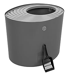 IRIS USA Cat Litter Box, Top Entry Litter Box with