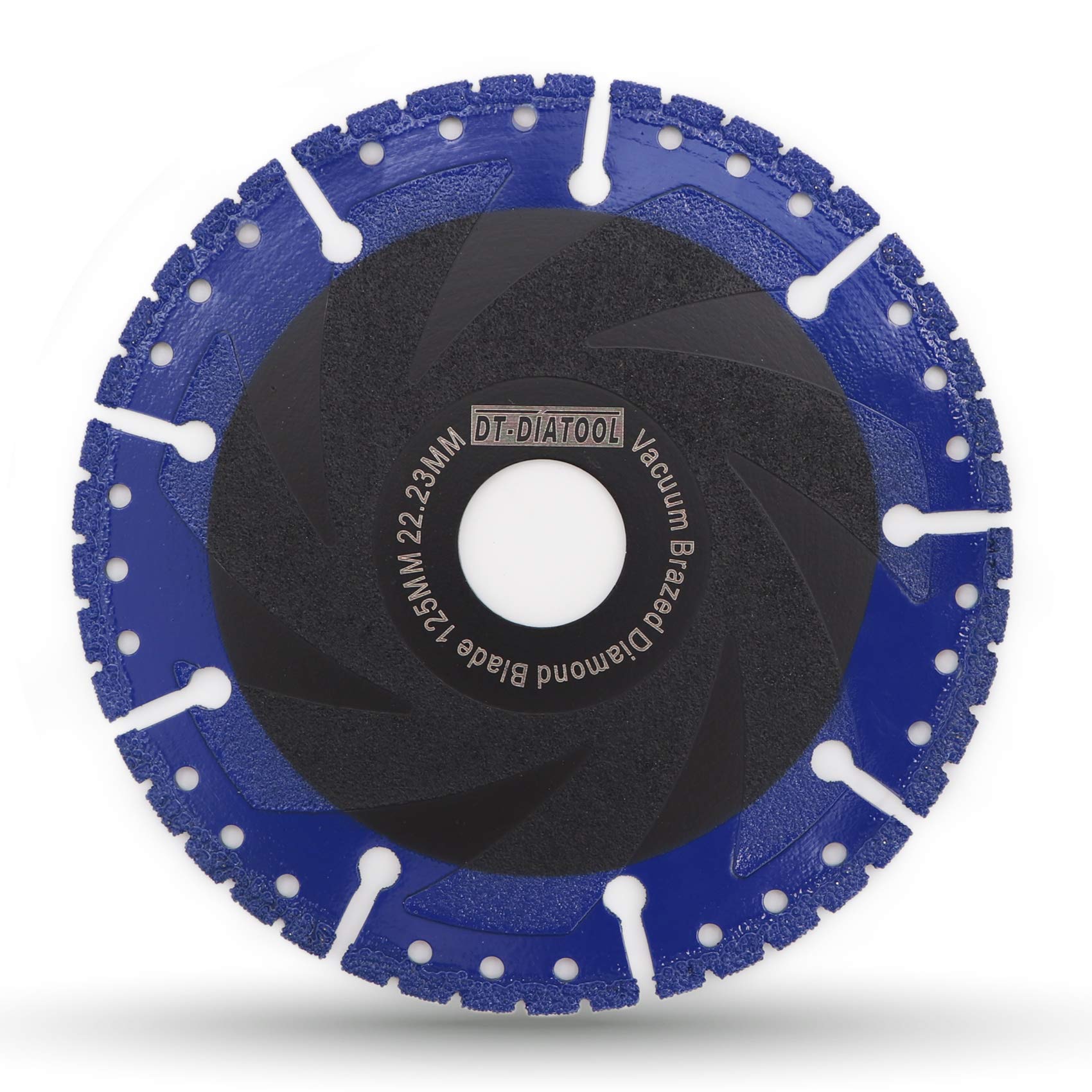 DT-DIATOOL Diamond Cutting Disc 5 Inch / 125mm Multi Purpose Cut-off Wheel for Reinforced Concrete Steel Pipe Rebar Iron PVC All Tough Materials