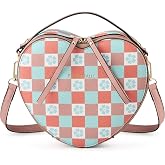 Makes Crossbody Bags for Women Vegan Leather Adjustable Shoulder Strap | Small Purse with Heart Shape Daily Travel College, Large Capacity Handbag Gift for Mother Wife Mom