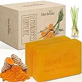 Herbvian 100% Natural Turmeric Soap Bar for Face