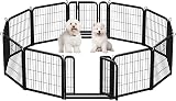 Yaheetech Lightweight Dog Playpen 12 Panels 60cm Portable Exercise Fence