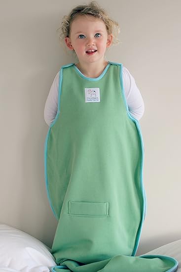 green baby sleeping bag