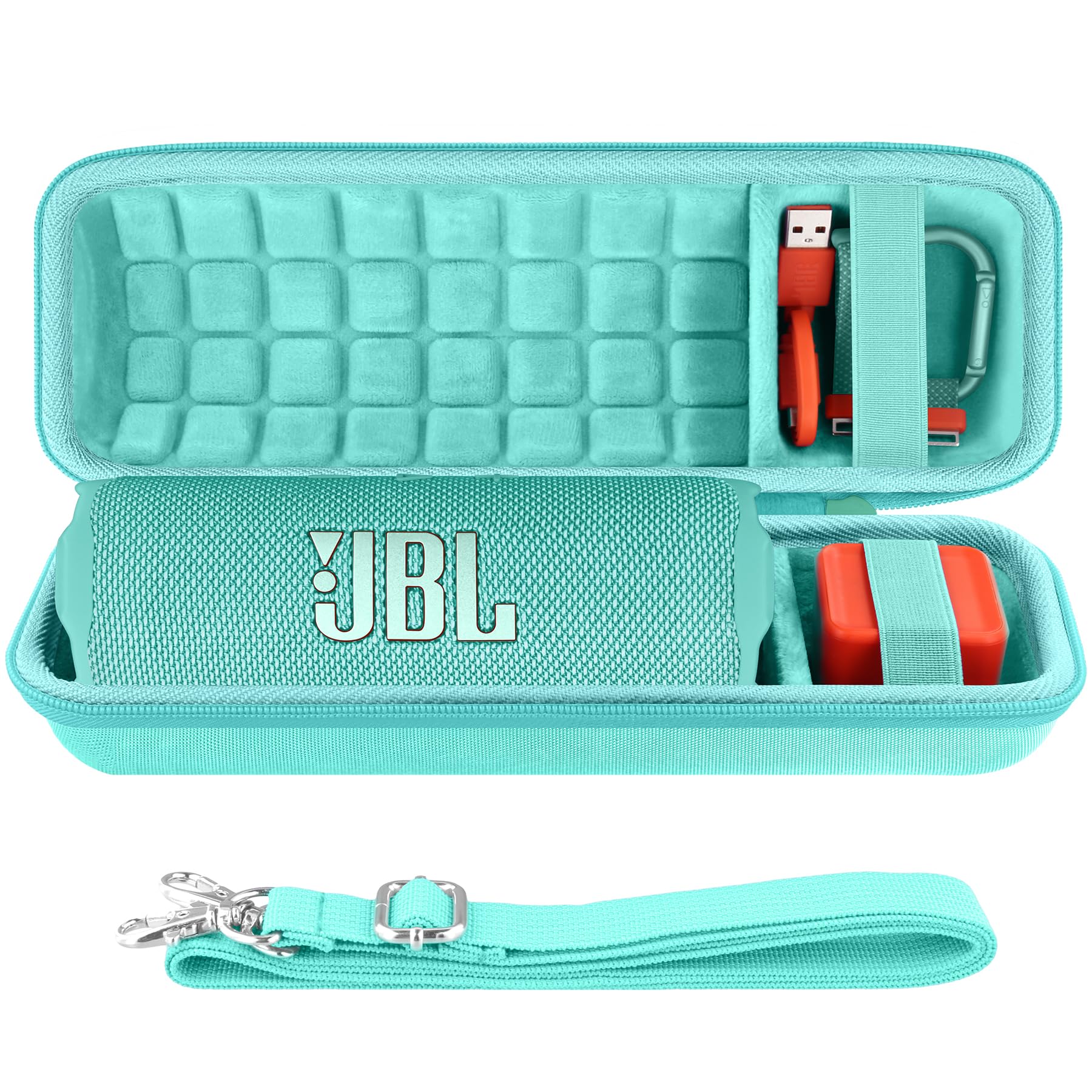 co2CREA Hard Travel Case for JBL Flip 7 Flip6 Flip5 Waterproof Portable Bluetooth Speaker, Case Only