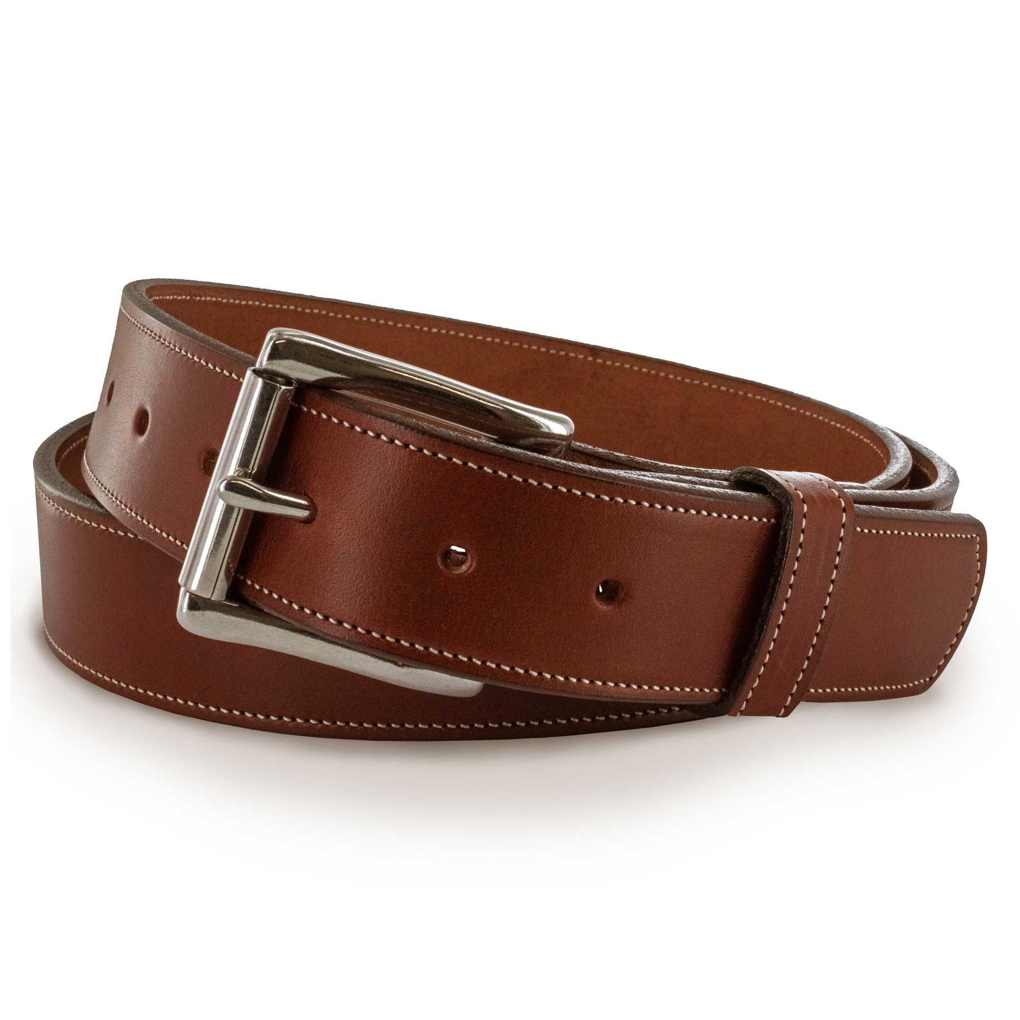 Hanks Everyday No Break Thick Leather Belt Mens Heavy Duty Belts