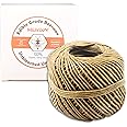 MILIVIXAY Hemp Wick with Natural Beeswax Coating, Edible Grade Beeswax, 200 FT Spool, Standard Size (1.0mm),Unbleached, Un-Dyed and 100% Organic.