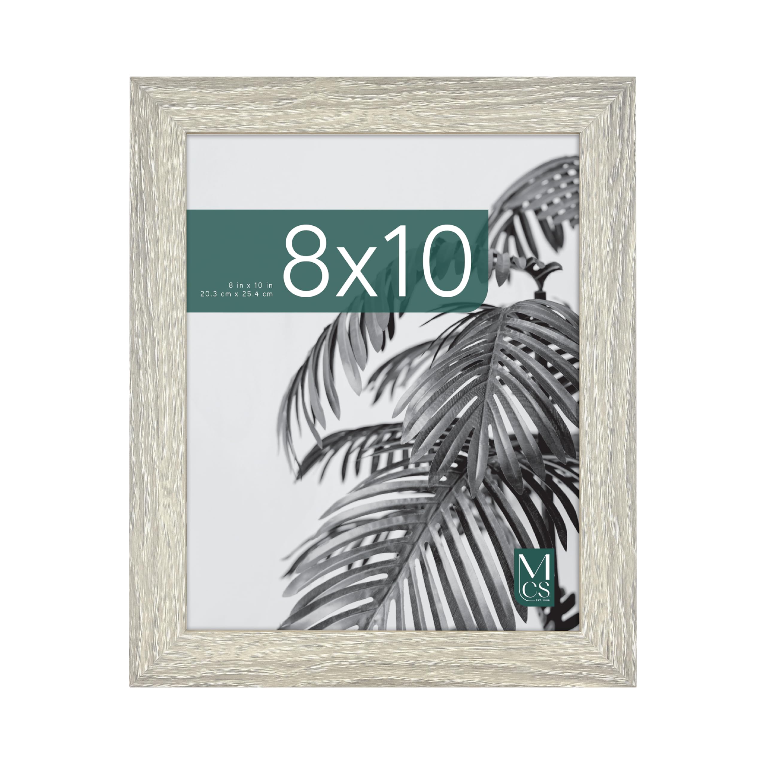 Photo 1 of MCS Studio Gallery 8x10 Picture Frame Gray Woodgrain, Vertical & Horizontal Wall Hanging & Easel for Tapletop Display, Rectangle Photo Frame for Photos, Posters & Art Prints (1-Pack)