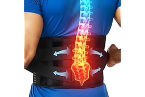 BENOO Back Brace for Lower Back Pain Relief | Sciatica Lumbar Support Belt for Men & Women, Adjustable Back Support Brace for Work & Daily Use, All-Day Comfort & Heavy-Duty Compression (Medium 33-38.9")