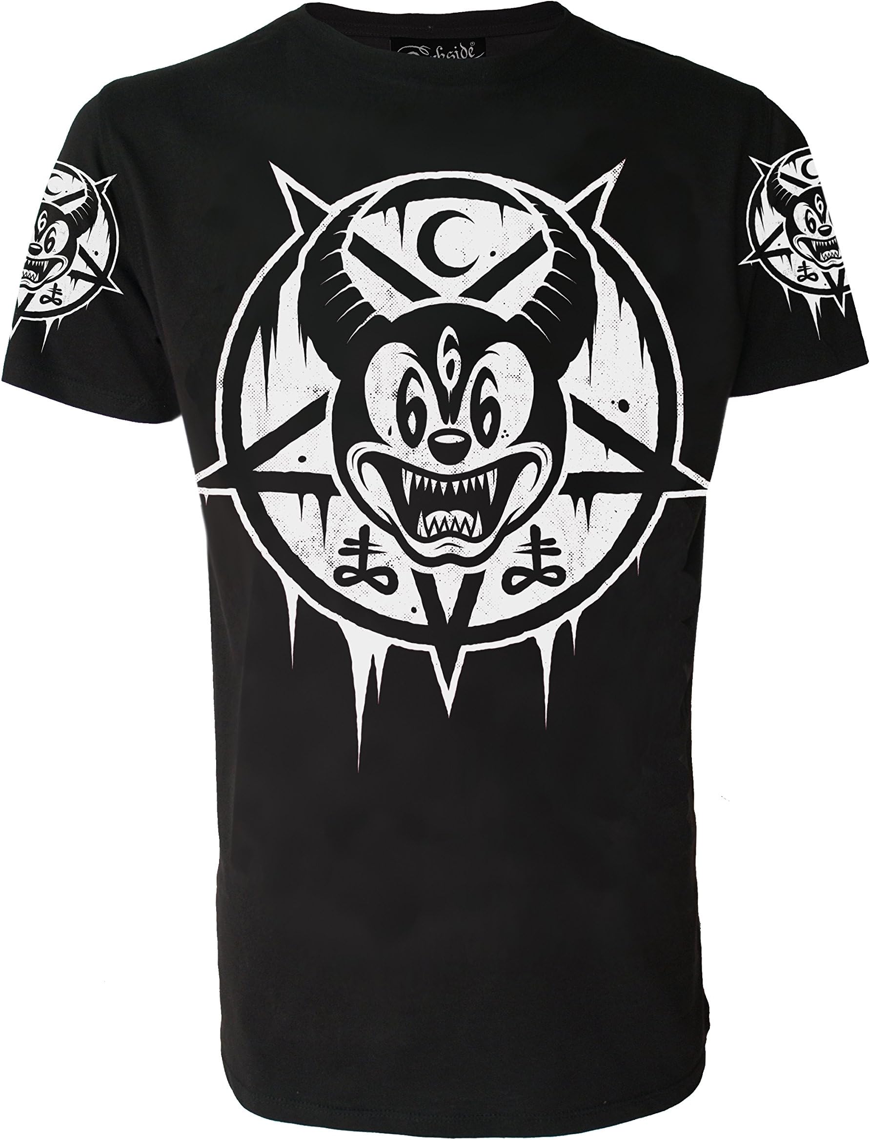 Mickey 666 Genuine Darkside Mens T Shirt Occult Nu Goth Satanic Gothic Alternative Disney Clothing