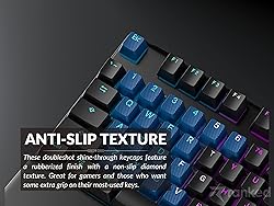 Ranked Rubber Keycap Set | Double Shot Translucent