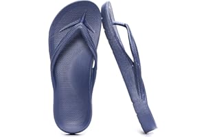GETOEU Flip Flops for Women and Men with Arch Support Comfortable Recovery Slide Sandals Slip Resistant Shower Shoes Walking Thong Sandals Lightweight and Soft Footbed Slides Flip Flops
