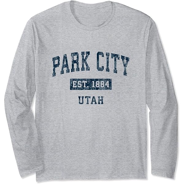 Amazon.com: Park City Utah UT Vintage Sports Design Navy