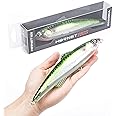 Ecooda Hornet Saltwater Fishing Lure 2.9oz 7in Topwater Popper Hard Bait Floating Pencil Lure for Kingfish/Tuna/Mackerel/Marlin/Mahi Mahi Offshore Trolling Onshore Floating Crankbait