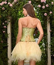 SZIVYSHI Corset Tops for Women, Bustier Shapewear