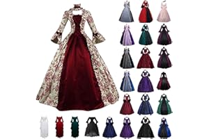 FEANCEY Renaissance Dress Women 2023 Retro Court Square Collar Victorian Gowns Lolita Princess Dress Cosplay Medieval Costume
