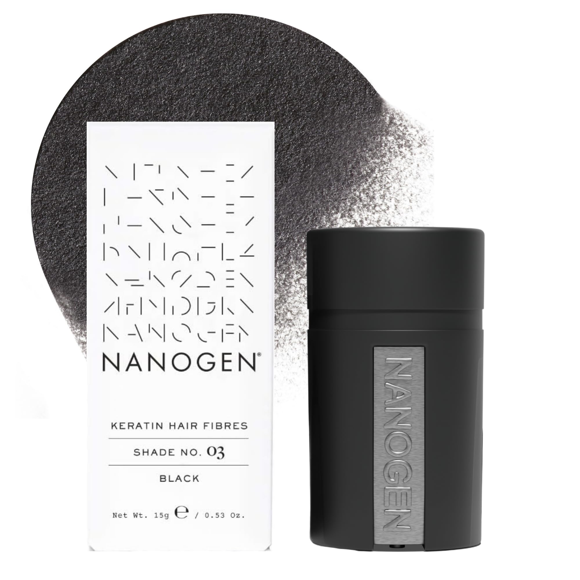 Nanogen Hair Fibres, Black 15g