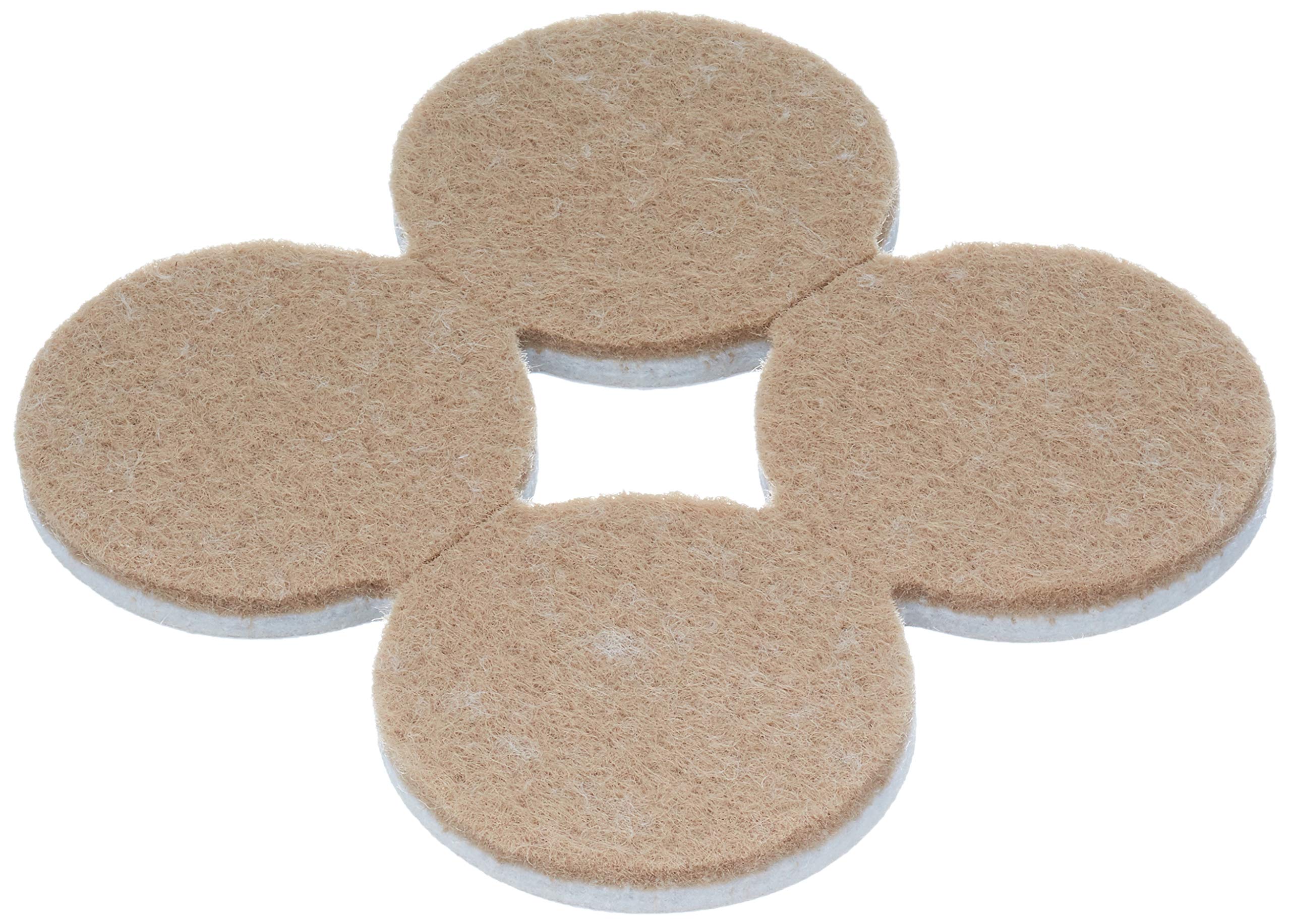 Merriway® BH00052 (8 Pcs) Self Adhesive Heavy Duty Round Felt Pad, 38 mm (1.1/2 inch) x 4 mm Thick - Pack of 8 Pieces