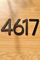 Apartment Numbers for Door, Self Adhesive 5 Inch