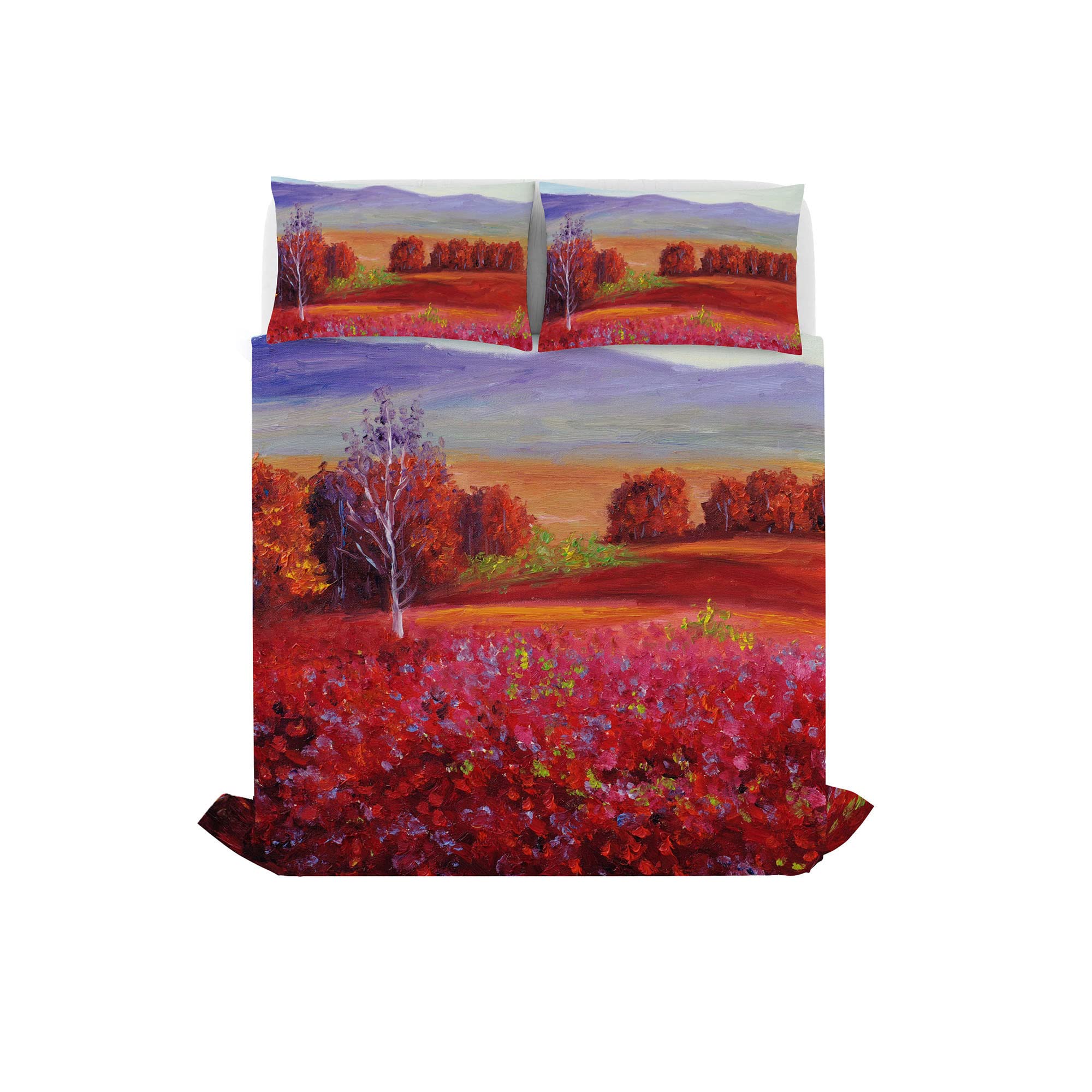 Sogni d'Autore Bed Linen Set (Flat Sheet 255x300cm + 2 Pillowcases 52x82cm with Internal Flap), SD21, 100% Cotton, DOUBLE