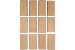 HUSBRA ENETICS 6mm x 20mm x 40mm Beech Wood Loose Tenons | 200 Pack Compatible with Domino Loose Tenon Joinery System for Furniture & Cabinet Making (GE-200Pack)