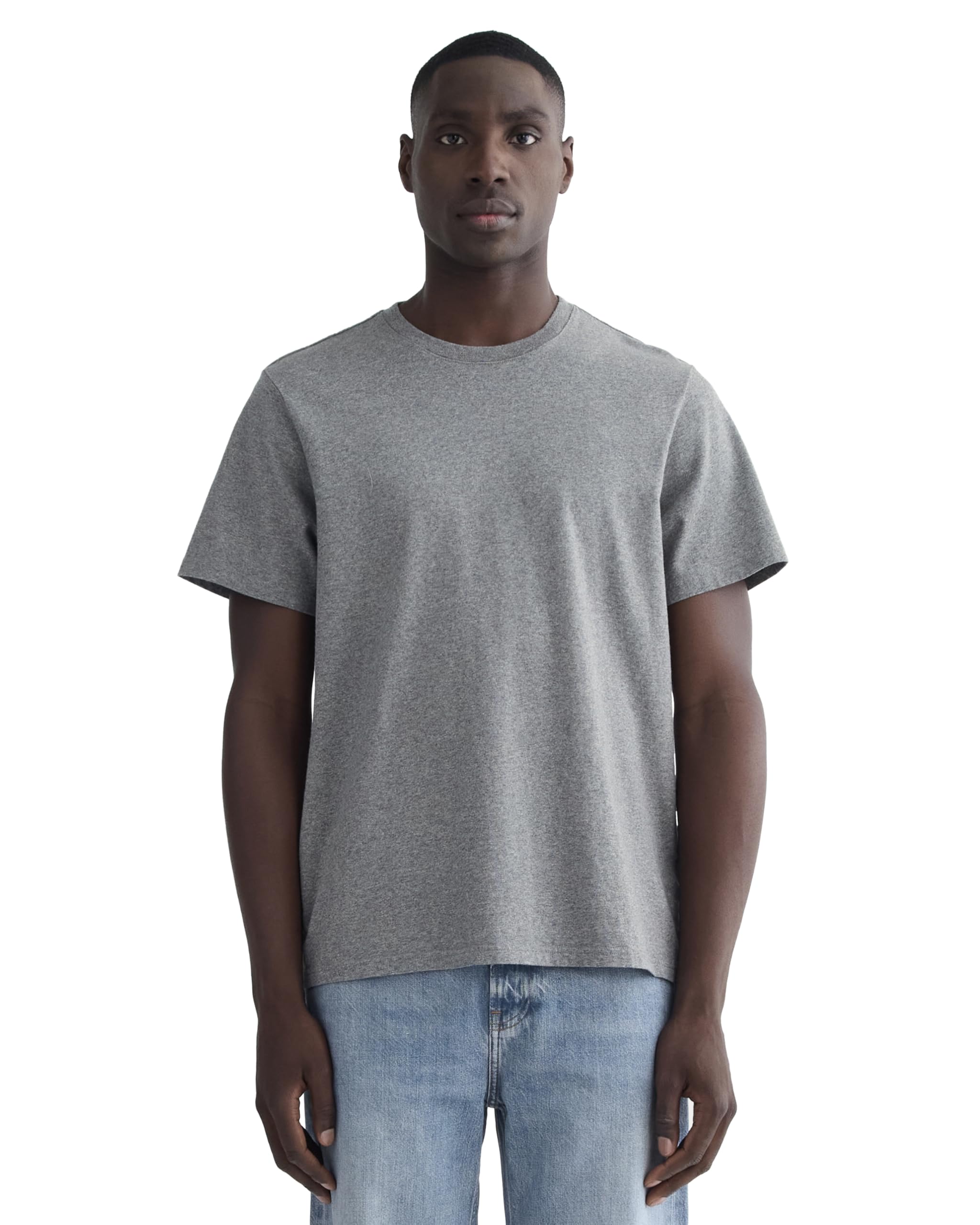 Everlane The Premium-Weight Crew | Uniform – Mid Heather Grey Extra Small