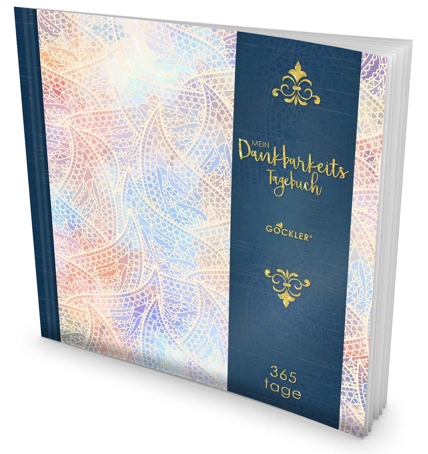 GOCKLER® Dankbarkeits-Tagebuch: 365 Tage Erfolgs Journal für mehr Achtsamkeit, Gelassenheit & Glück im Leben +++ NEUE AUFLAGE mit glänzendem Softcover +++ DesignArt.: Ornamental