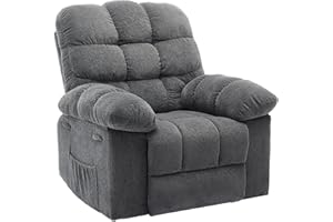 Sunvasagoo Rocking Recliner Chair,360° Swivel Rocker Chair for Living Room,Upholstered Fabric Glider Nursery Chair with Side Pockets for Small Spaces,q235 Steel Frame Lazy Boy Recliner Single Sofa