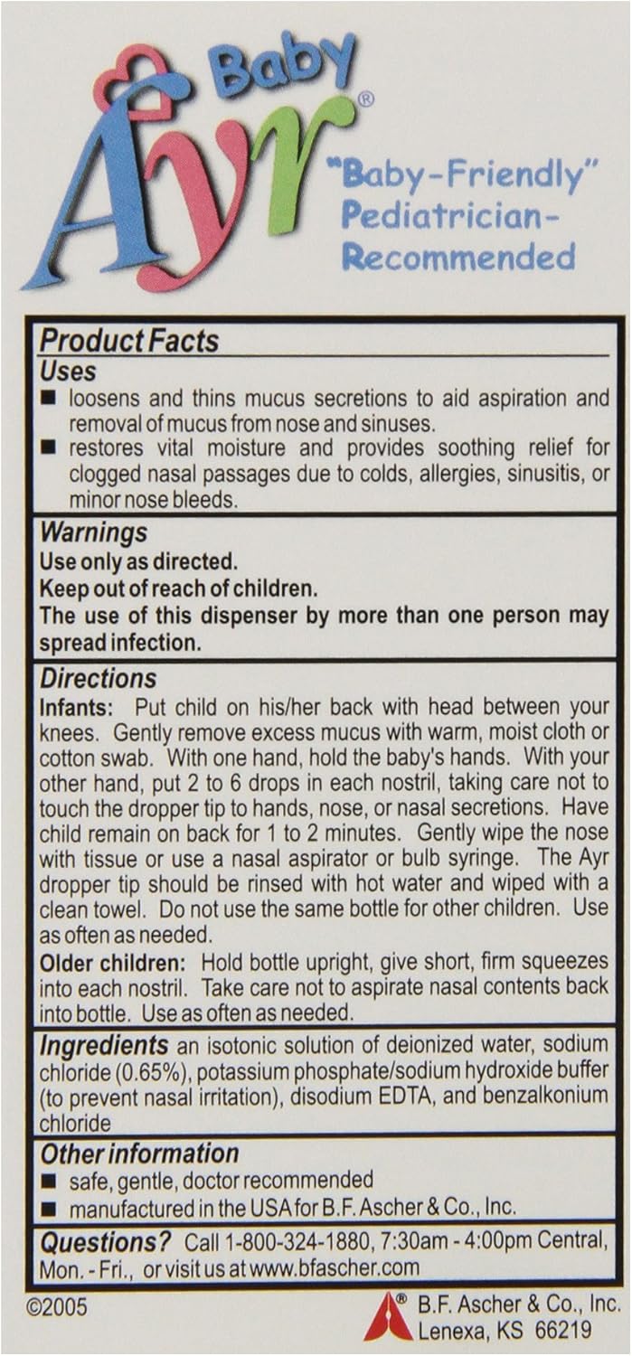 ayr saline drops for infants