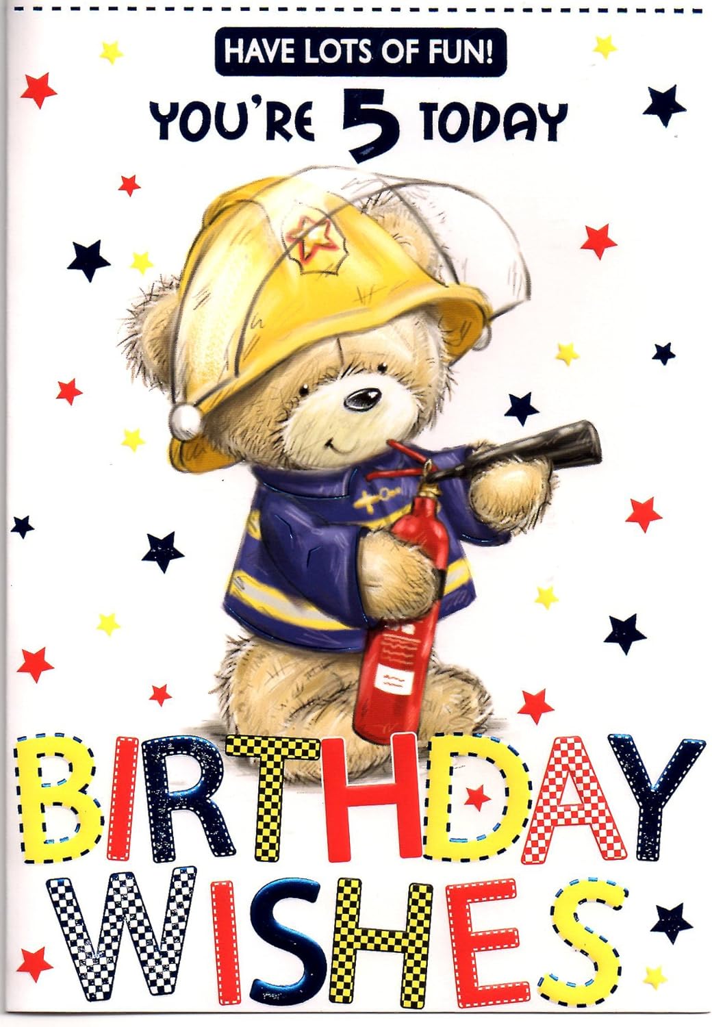Birthday Card for Five (5) Year Old Boy Free 1st Class Post Amazon