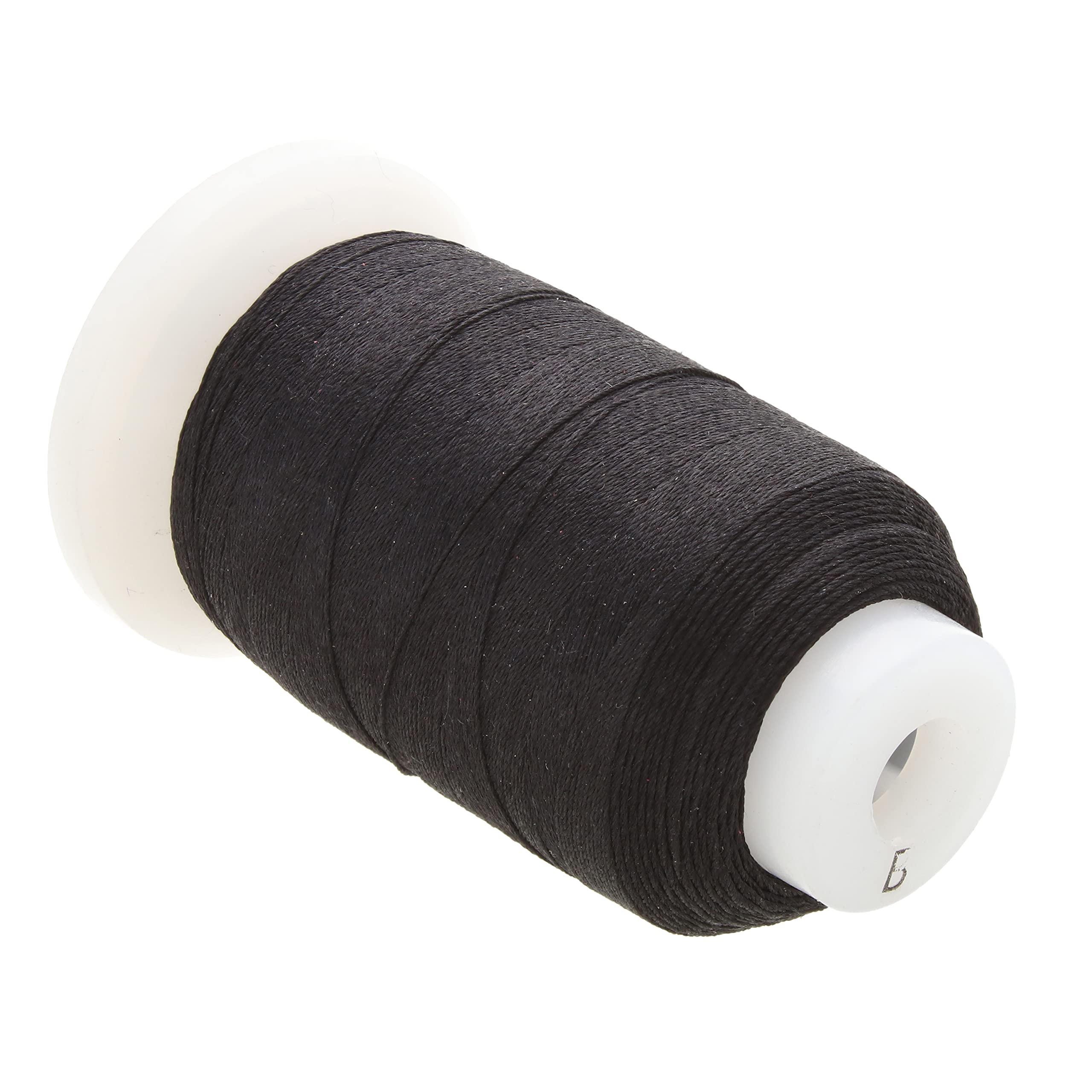 The Beadsmith Pure Silk Cord – Black, Size B (0.203 mm/0.008”), 390 Yards (1170 ft), 1/2-Ounce Spool