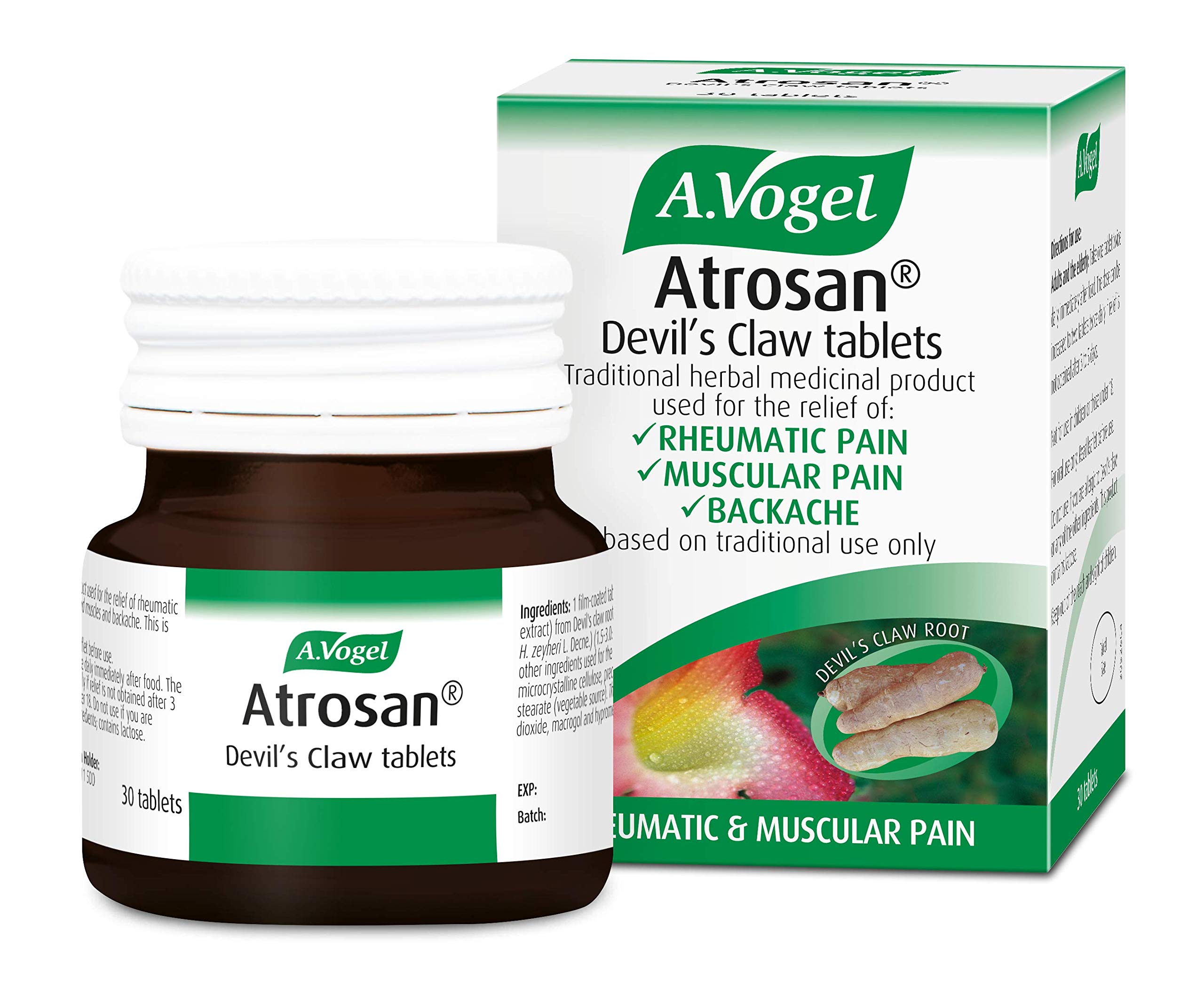 A.Vogel Atrosan Devil’s Claw Tablets | Back & Muscle Pain Relief | 30 Devil’s Claw Tablets