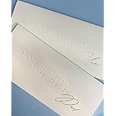 SOLE PAPER CO. Greeting Card - Note Card, Set of 2: Wedding Day Parents' Appreciation, Embossed & Gold Foil, 100# Stock, 9x4 inches